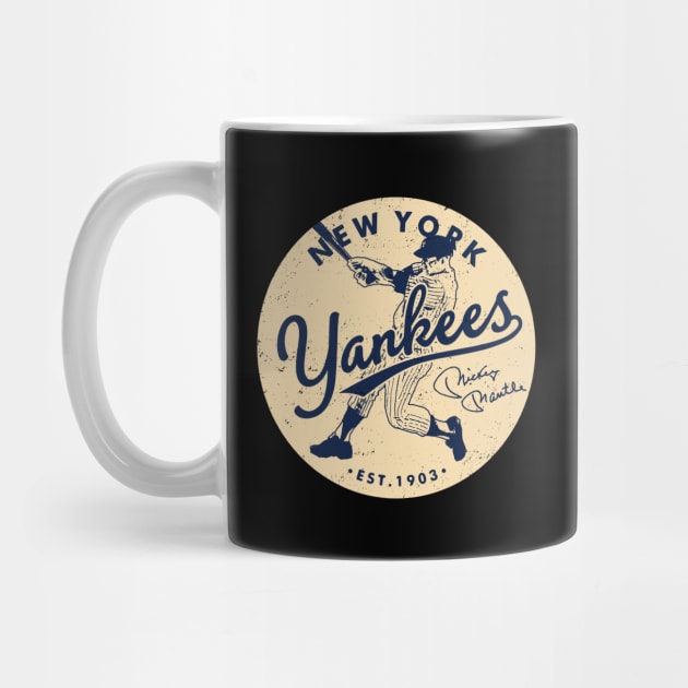 New York Yankees Mickey Mantle 2 by Buck Tee by Buck Tee